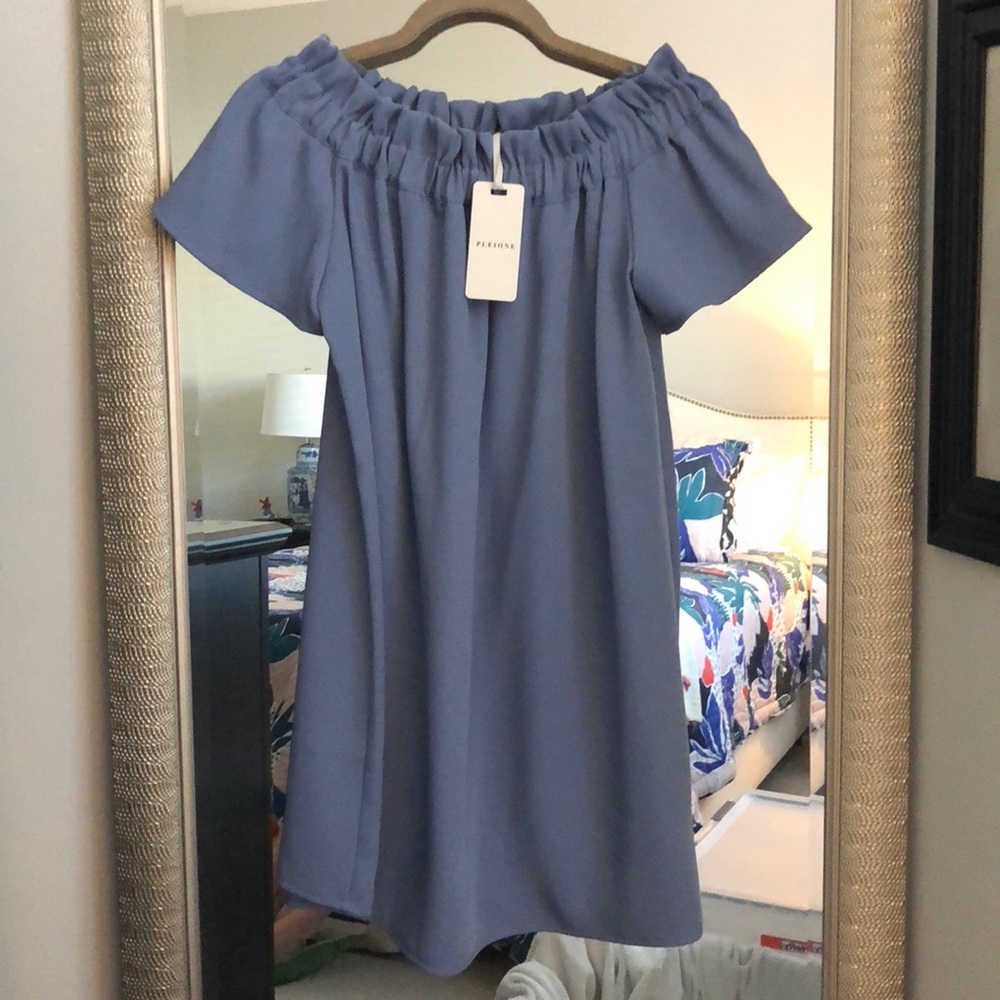 Light Blue Pleione Off the Shoulder dress